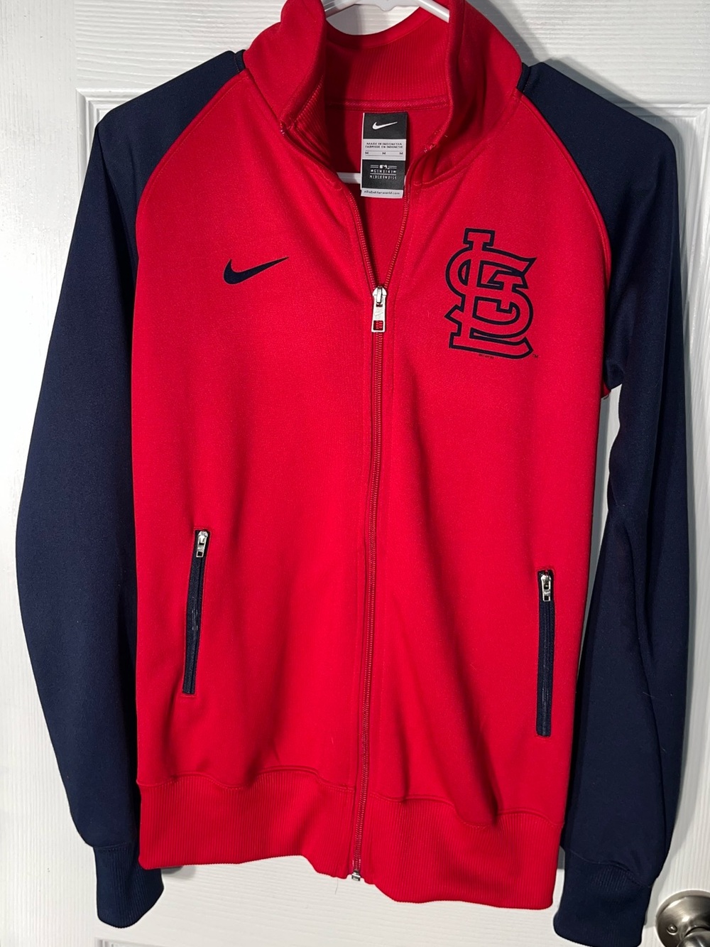 Women's Medium M Nike St. Louis Cardinals Full Zip Jacket Genuine Merchandise